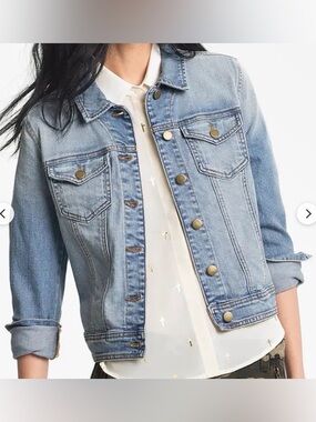Light Wash Vintage Style Denim Jacket